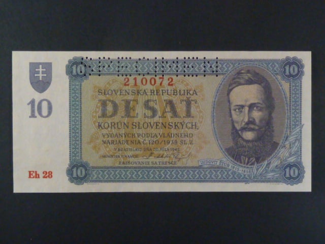 10 Ks 20.7.1943 série Eh 28, perf. SPECIMEN