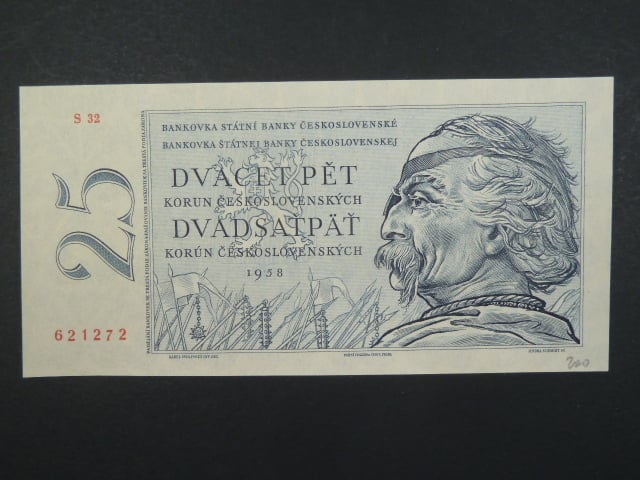 25 Kčs 1958 s. S 32