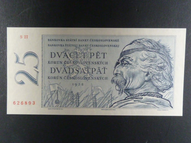 25 Kčs 1958 s. S 27