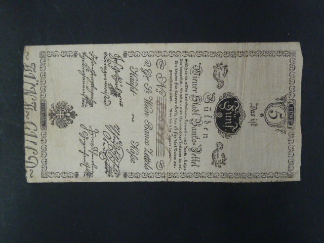 5 Gulden 1.1.1800, Ri. 32, Pi. A31