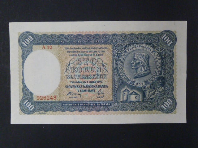 100 Ks 7.10.1940 II.vydání, série A 10