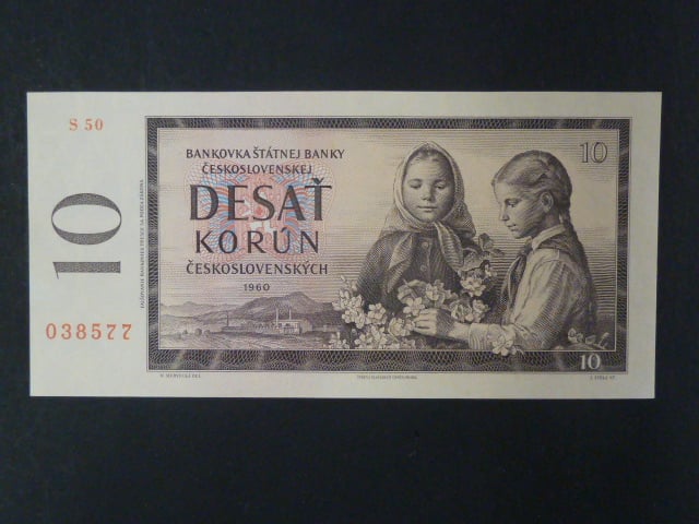 10 Kčs 1960 s. S 50