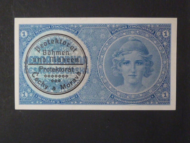 1 K 1938 série A 067, strojní přetisk
