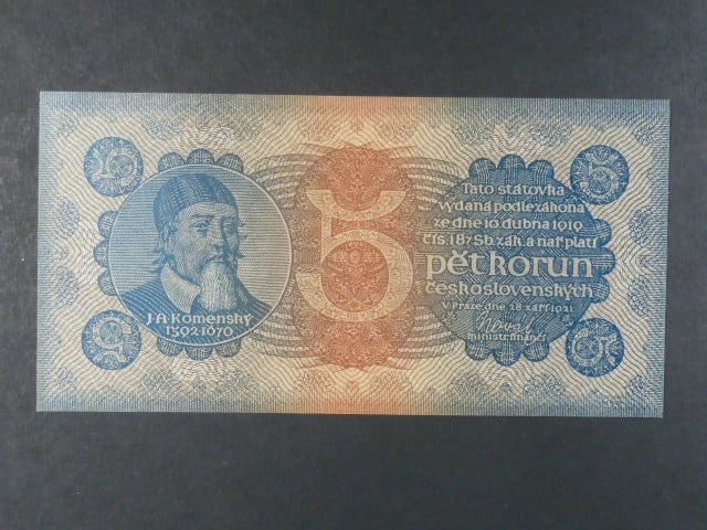 5 Kč 28.9.1921, serie 8