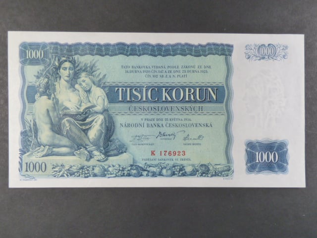 1000 Kč 25.5.1934, série K