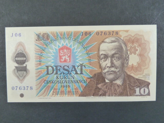 10 Kčs 1986 s. J 06