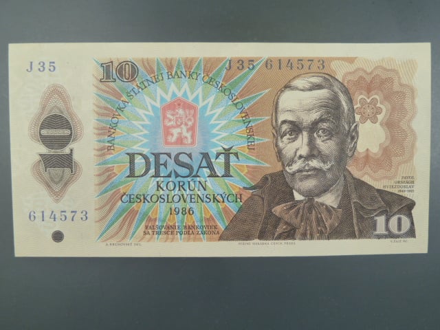 10 Kčs 1986 s. J 35