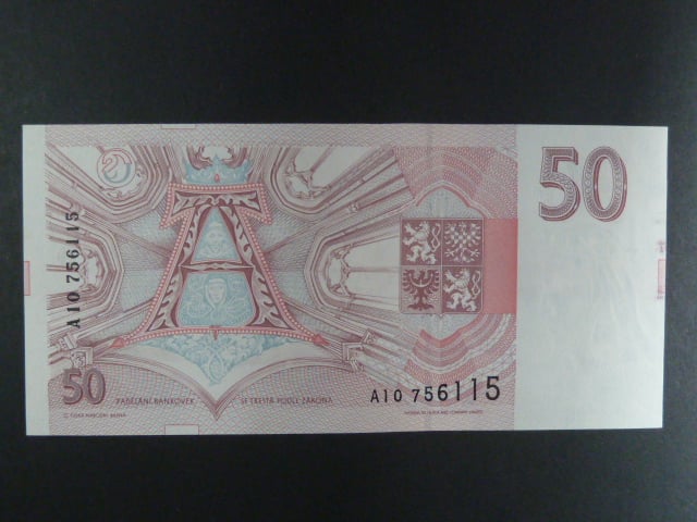 50 Kč 1993 s. A 10, Baj. CZ 4a