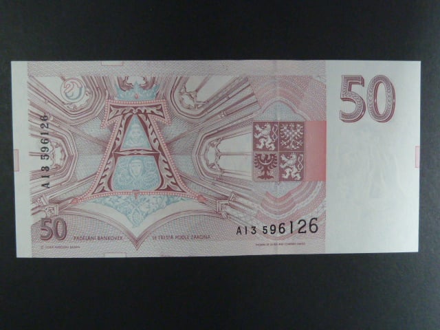 50 Kč 1993 s. A 13, Baj. CZ 4a