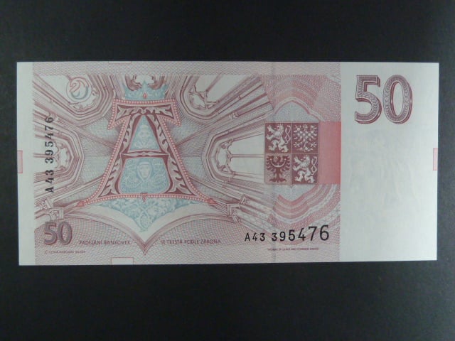 50 Kč 1993 s. A 43, Baj. CZ 4a