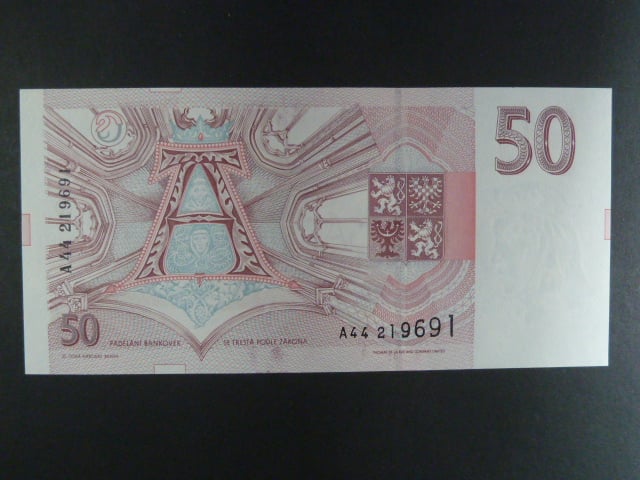 50 Kč 1993 s. A 44, Baj. CZ 4a
