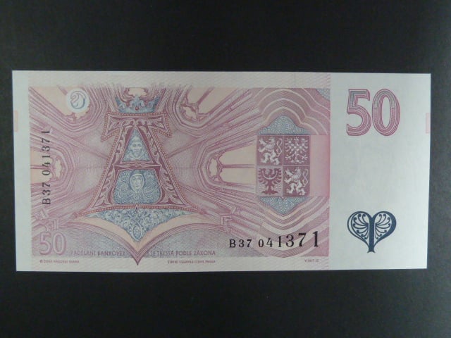 50 Kč 1994 s. B 37, Baj. CZ 17, Pi. 17