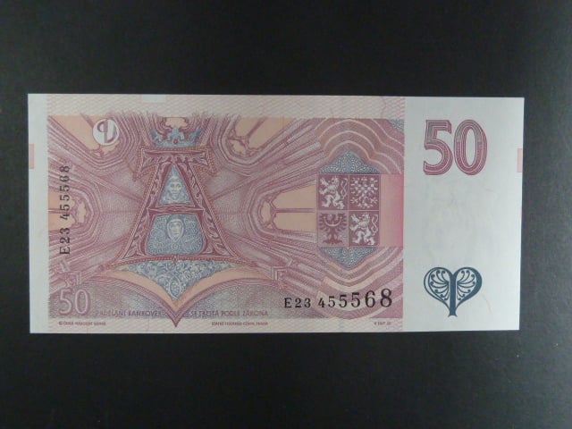 50 Kč 1997 s. E 23, Baj. CZ 17, Pi. 17