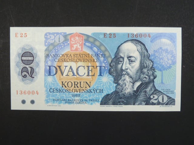 20 Kčs 1988 s. E 25