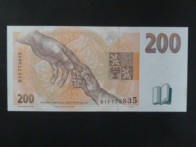 200 Kč 1996 s. B 13, Baj. CZ 14, Pi. 13