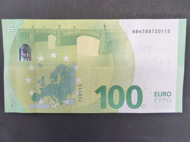 100 Euro 2019 s.RB, Německo podpis Mario Draghi, R008