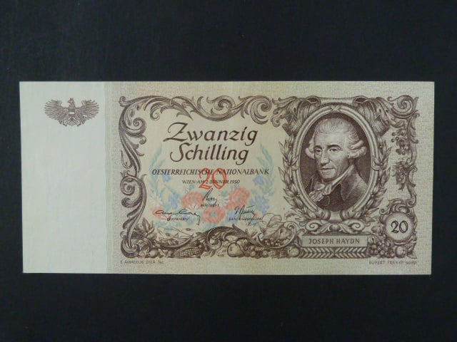 20 Schilling 2.1.1950, Ri. 282a