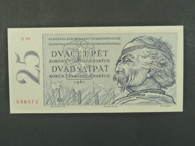25 Kčs 1961 s. Q 08