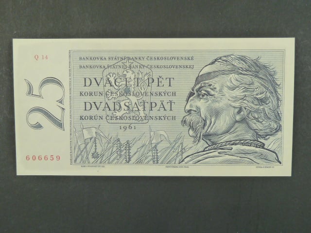 25 Kčs 1961 s. Q 14