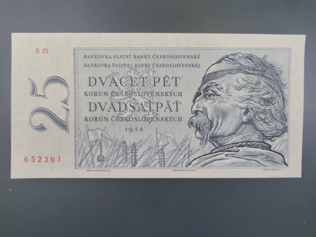 25 Kčs 1958 s. S 21