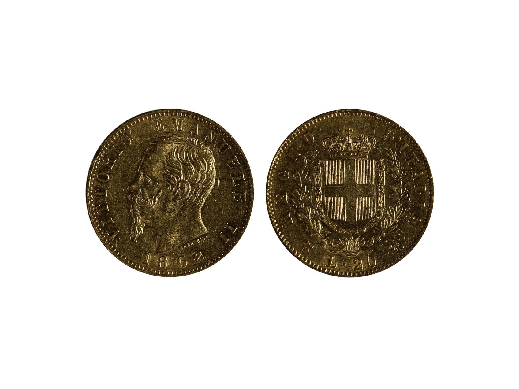 Itálie, Vittorio Emanuele II. - 20 Lire 1862