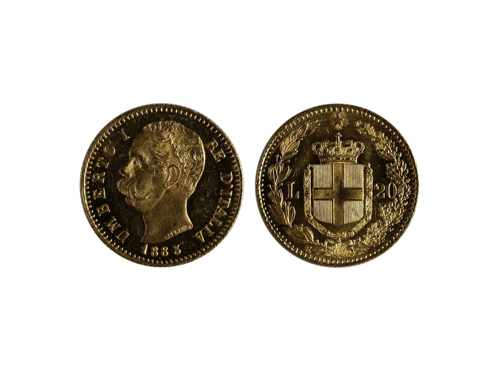 Itálie, Umberto I. - 20 Lire 1883