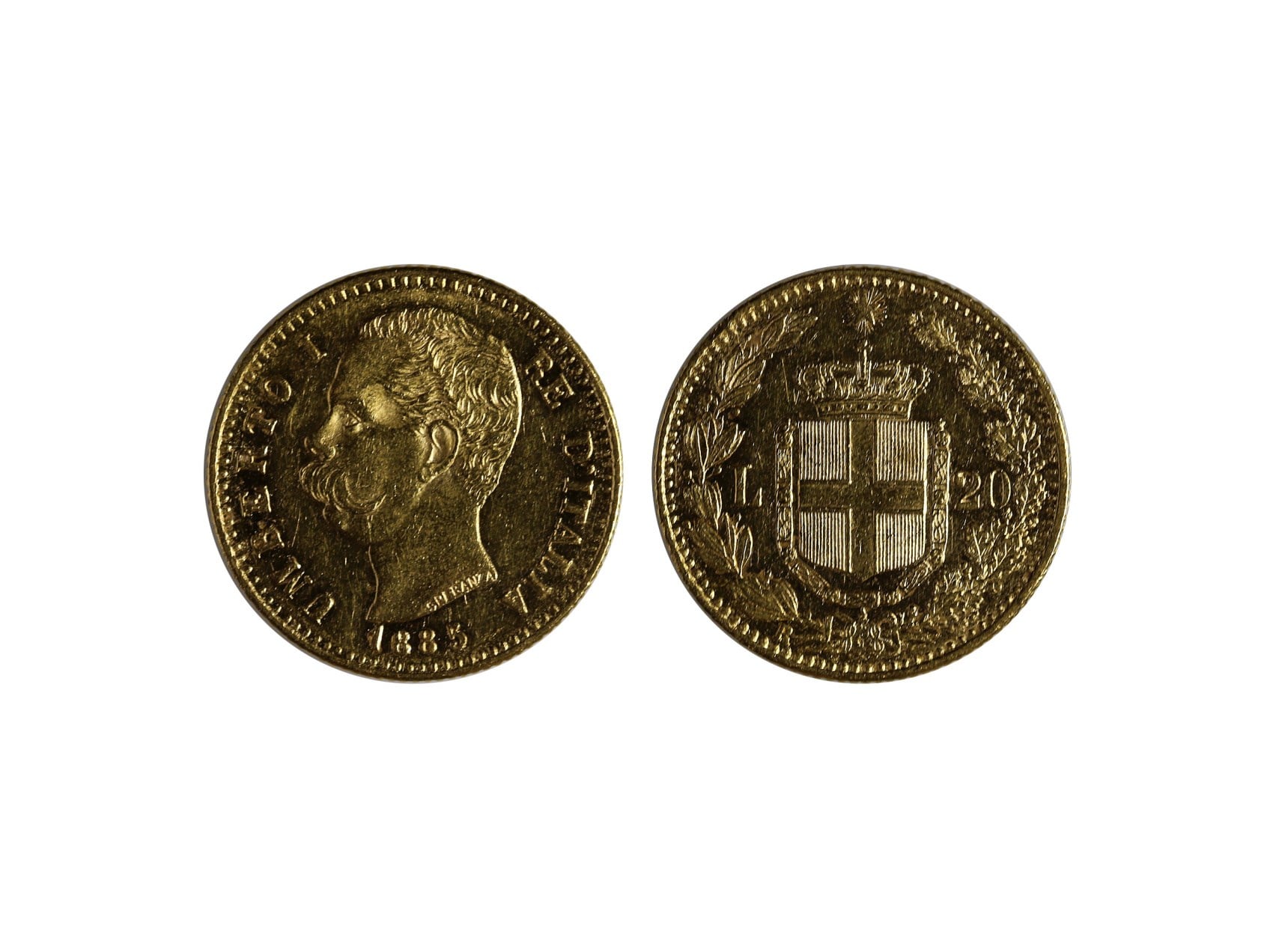Itálie, Umberto I. - 20 Lire 1885