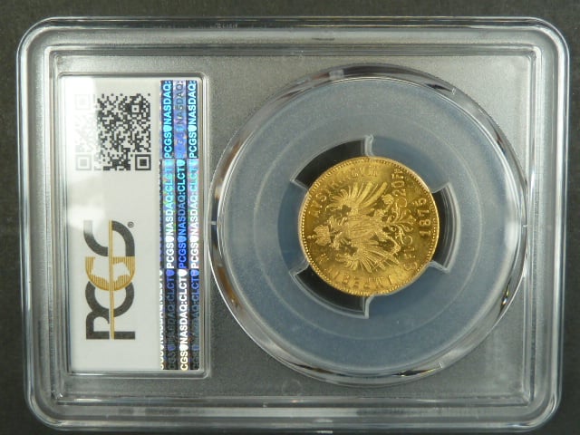 8 Gulden 1875, etue PCGS MS 62