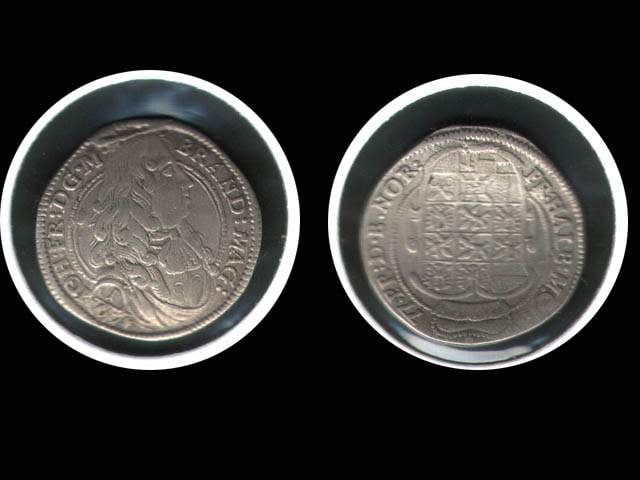 Brandenburg-Ansbach, Johann Friedrich (1667-1686), 1/6 T 1677