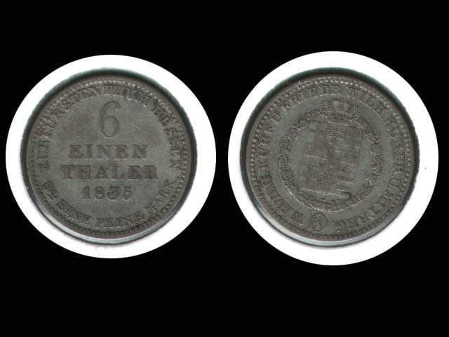 Hessen, Wilhelm II. a Friedrich Wilhelm (1831-1847), 1/6 T 1835