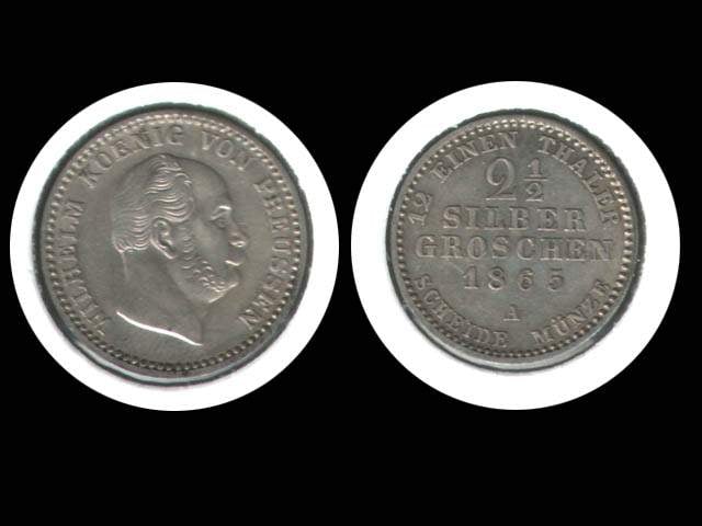 Preussen, Wilhelm I. (1861-1888), 2 1/2 Gr 1865