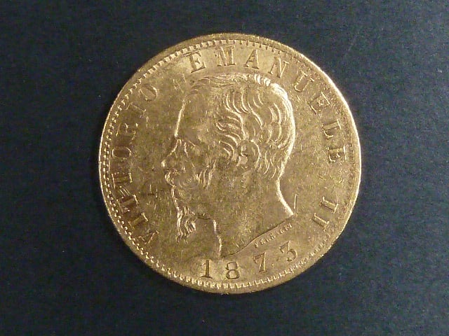 Itálie, Vittorio Emanuele II. - 20 Lire 1873