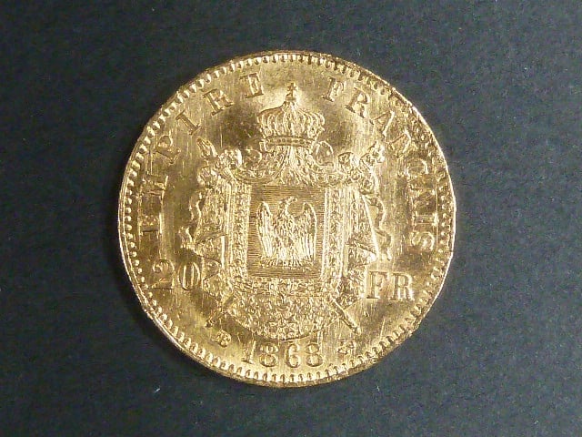 20 Frank 1868 BB