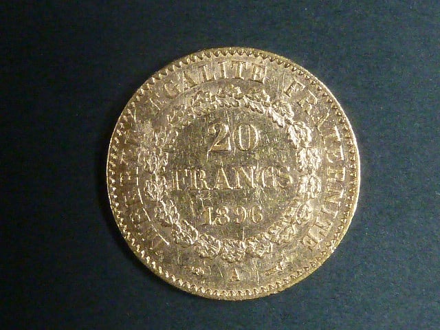 20 Frank 1896 A