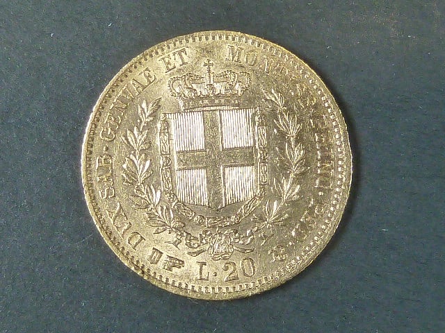 Itálie - Sardínie, Vittorio Emanuelle II. - 20 Lire 1861