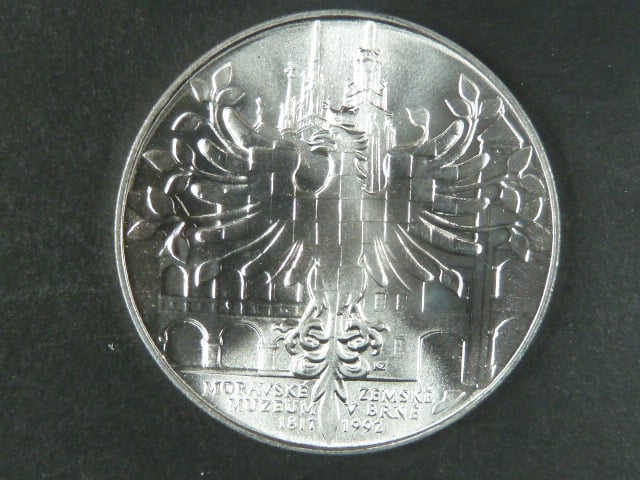 100 Kčs 1992 175.výročí založení Moravského zemského muzea