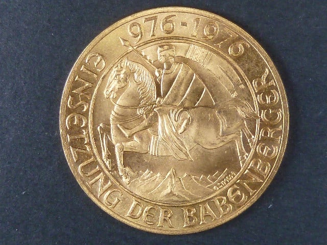 1000 Schilling 1976 Einsetzung der Babenberger