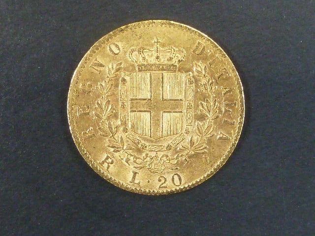 Itálie, Vittorio Emanuele II. - 20 Lire 1877