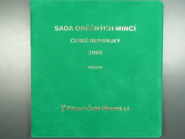 sada 2005 PROOF semišový obal