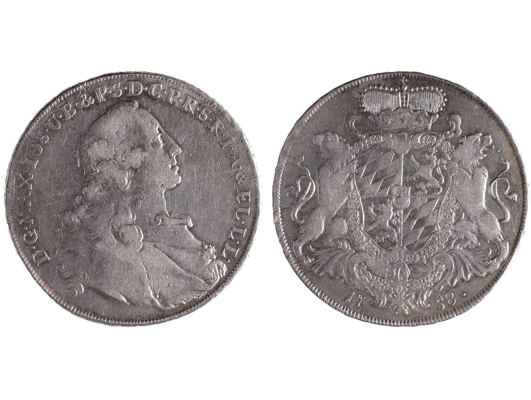 Bavorsko, Maximilian Josef III. 1745 - 1777 - Tolar 1758