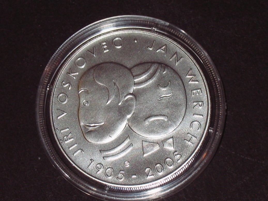 200 Kč 2005 100.výročí narození J.Wericha a J.Voskovce