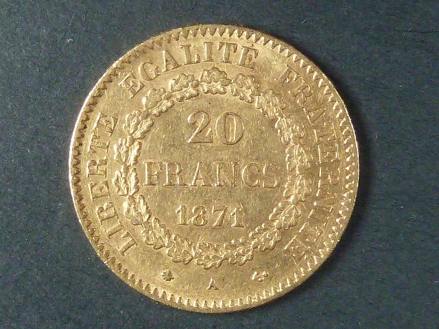 20 Frank 1871 A