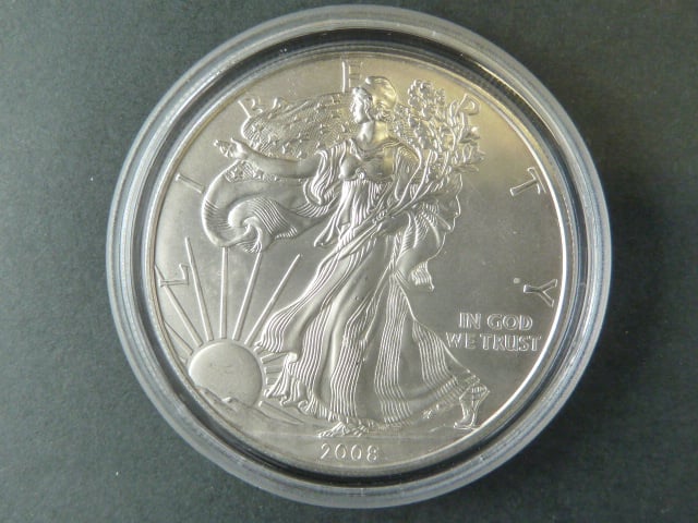 1 $ 2008 Liberty, 1 OZ Ag