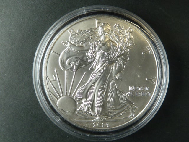 1 $ 2014 Liberty, 1 OZ Ag
