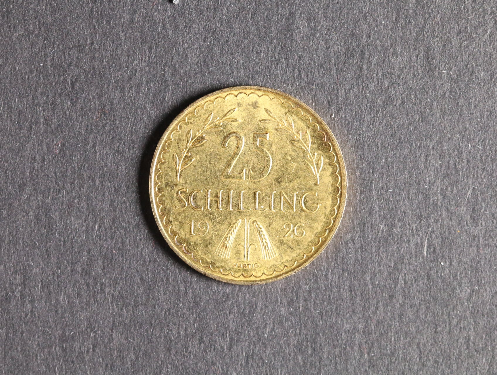 25 Schilling 1926, Au