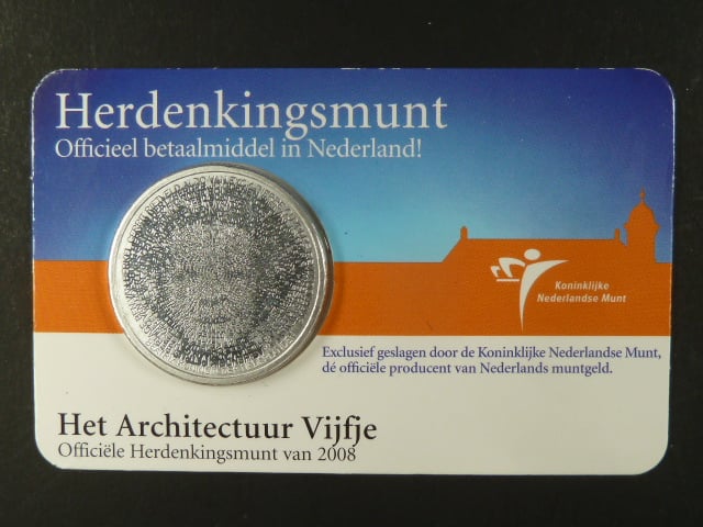 Holandsko, 5 EUR 2008 - Architecture in Netherlands