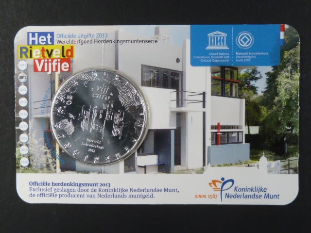 Holandsko, 5 EUR 2013 - The Rietveld Five Euro