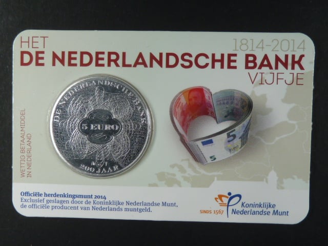 Holandsko, 5 EUR 2014 - De Nederlandsche Bank