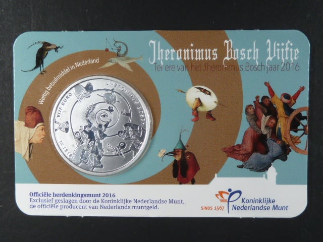 Holandsko, 5 EUR 2016 - Jheronimus Bosch