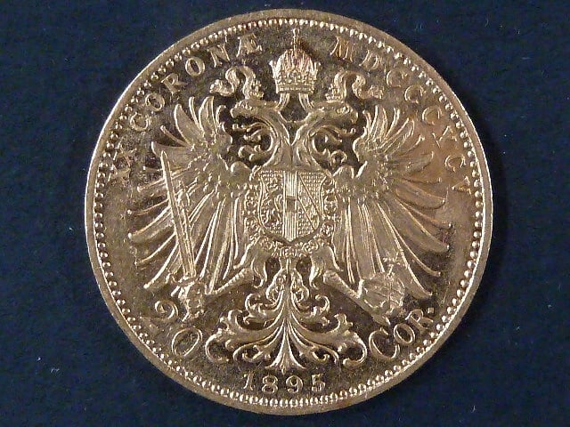 20 Koruna 1895, krásný stav